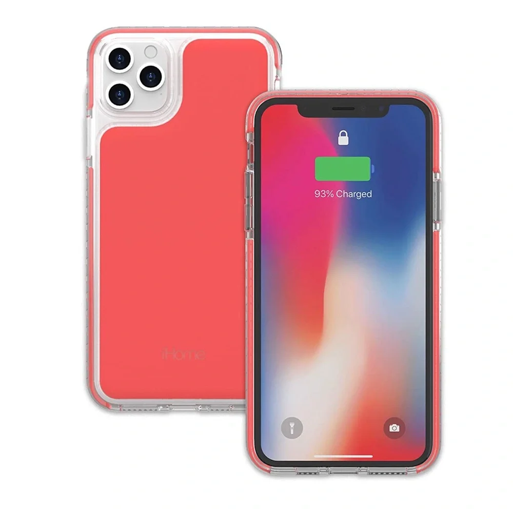 iHome Velo iPhone 11/12Pro Coral Silicone Impact Case EUC